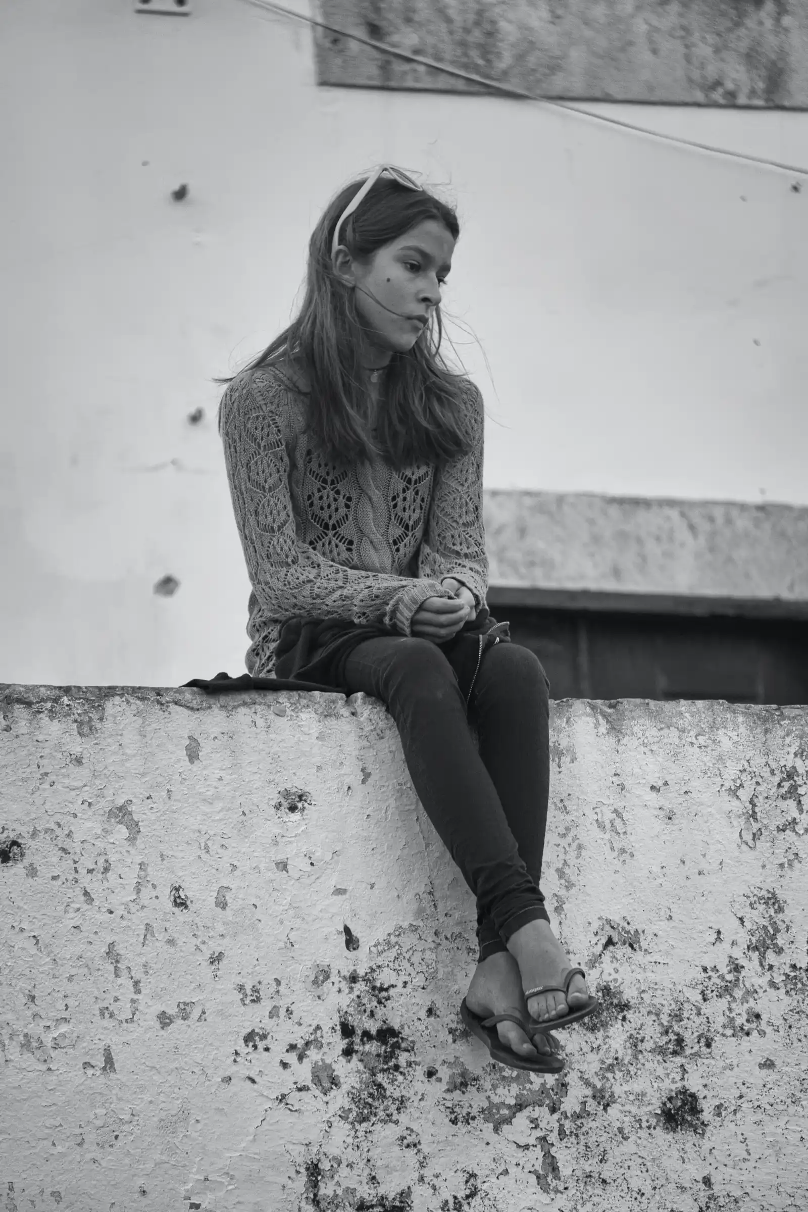 photographer-8 Solitary young woman, Óbidos, Portugal